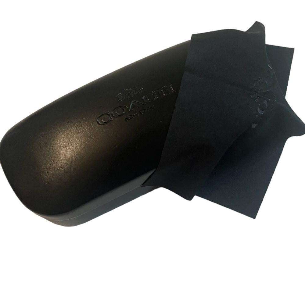 COACH EYEGLASS CASE Black Logo Dust Cloth